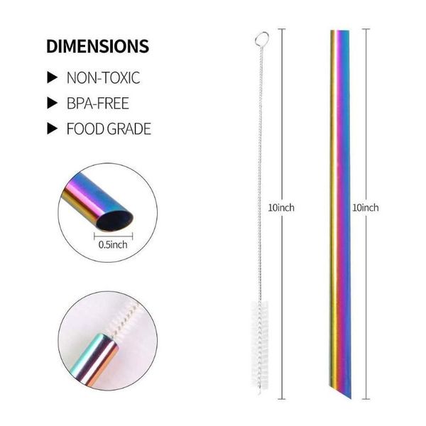 stainless steel straw set reusable straws straight party with bar cleaning brush accessory drinking o4i3
stainless steel straw set reusable straws straight party with bar cleaning brush accessory drinking o4i3