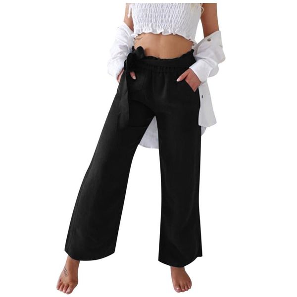 women's pants & capris for women casual solid cotton blend linen belt pocket loose wide leg japanese trousers, Black;white
women's pants & capris for women casual solid cotton blend linen belt pocket loose wide leg japanese trousers, Black;white