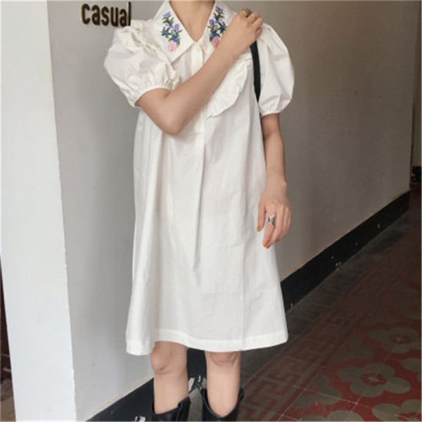 dresses french vintage white sweet loose girls chic gentle embroidery summer cute es vestidos, Black;gray
dresses french vintage white sweet loose girls chic gentle embroidery summer cute es vestidos, Black;gray