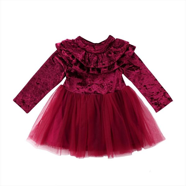 princess girls kids baby girl dresses clothes velvet tulle long sleeves for easter party wedding vintage tutu, Red;yellow
princess girls kids baby girl dresses clothes velvet tulle long sleeves for easter party wedding vintage tutu, Red;yellow