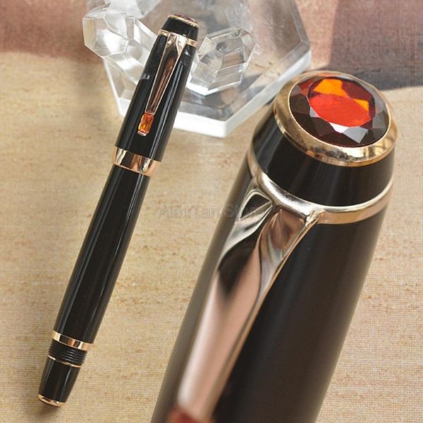 crocodile vivid black fountain pen, noble ruby on with golden / silver clip writing gift pens box optional for office
crocodile vivid black fountain pen, noble ruby on with golden / silver clip writing gift pens box optional for office
