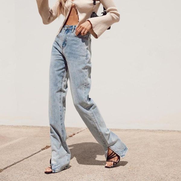 women's jeans straight for women high waist classic retro boyfriend pants blue loose splits at ankles mom denim long pante
women's jeans straight for women high waist classic retro boyfriend pants blue loose splits at ankles mom denim long pante