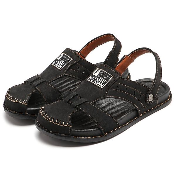 sandals leather mens summer beach sandalias men hombre slipper outdoor open shoes male large size 38-46, Black
sandals leather mens summer beach sandalias men hombre slipper outdoor open shoes male large size 38-46, Black