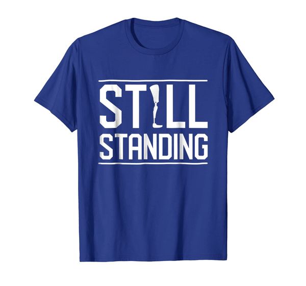 still standing t-shirt - funny amputee, White;black 
still standing t-shirt - funny amputee, White;black