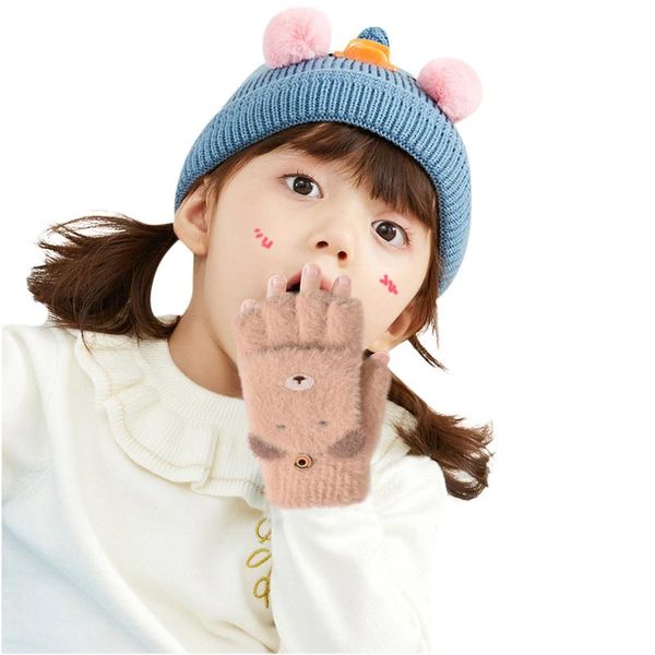 five fingers gloves convertible flip winter wool cashmere cartoon half finger with mitten cover for toddler kids girls boys, Blue;gray
five fingers gloves convertible flip winter wool cashmere cartoon half finger with mitten cover for toddler kids girls boys, Blue;gray