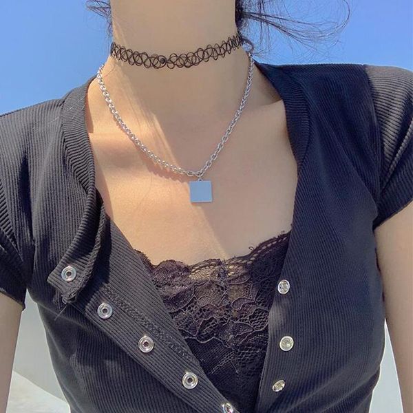 pendant necklaces double metal chain coin necklace lace neckband for women girls heart pearl couple jewelry drop, Silver
pendant necklaces double metal chain coin necklace lace neckband for women girls heart pearl couple jewelry drop, Silver