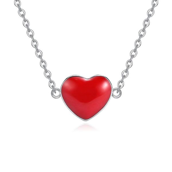 chains japan and south korea red lovely necklace female versitile fashion light luxury simplicity heart shaped choker, Silver
chains japan and south korea red lovely necklace female versitile fashion light luxury simplicity heart shaped choker, Silver