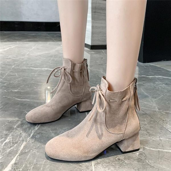 women soft fabric flock boots suede ankle fashion handmade classic lace-up bowknot all-match woman shoes botas mujer, Black
women soft fabric flock boots suede ankle fashion handmade classic lace-up bowknot all-match woman shoes botas mujer, Black