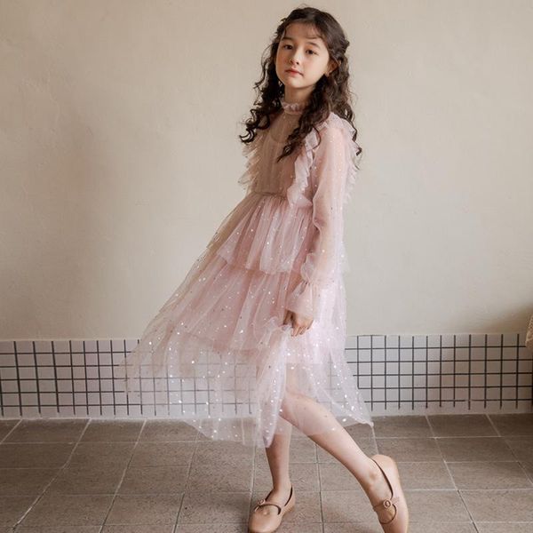 summer girls dress sweet fresh long sleeve lace children gauze princess skirt girl's dresses, Red;yellow
summer girls dress sweet fresh long sleeve lace children gauze princess skirt girl's dresses, Red;yellow