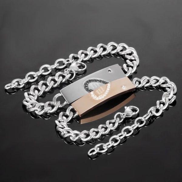 link, chain jewelry wholesale fashion love puzzles personality all-match exquisite student couple titanium steel bracelet gifts, Black
link, chain jewelry wholesale fashion love puzzles personality all-match exquisite student couple titanium steel bracelet gifts, Black
