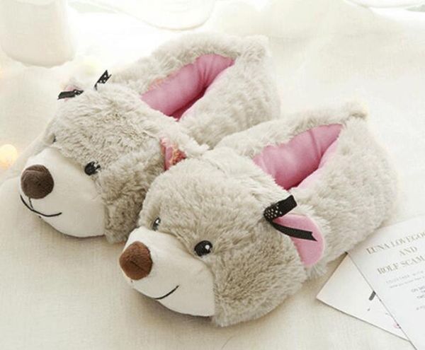 couple sweet girls teenages winter soft bear cotton slippers cute household plush shoes comfortable, Black
couple sweet girls teenages winter soft bear cotton slippers cute household plush shoes comfortable, Black