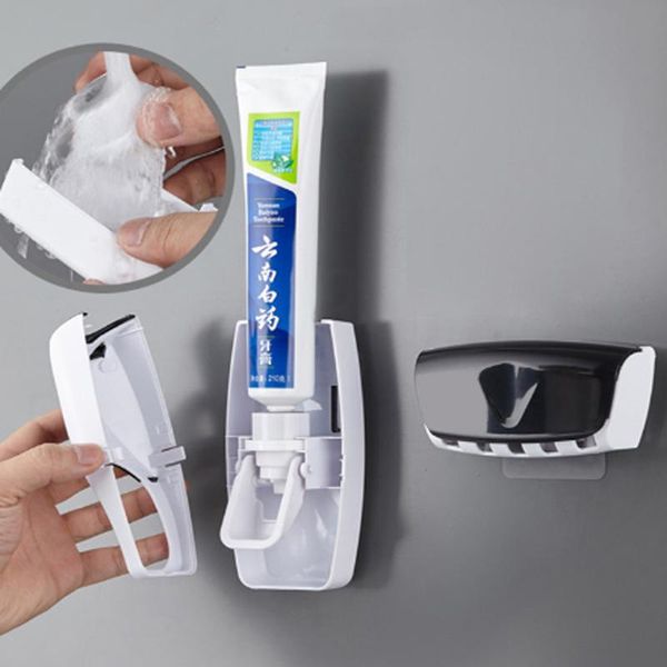 bath accessory set wall-mounted automatic toothpaste dispenser dust-proof toothbrush holder for bathroom washable squeezer
bath accessory set wall-mounted automatic toothpaste dispenser dust-proof toothbrush holder for bathroom washable squeezer