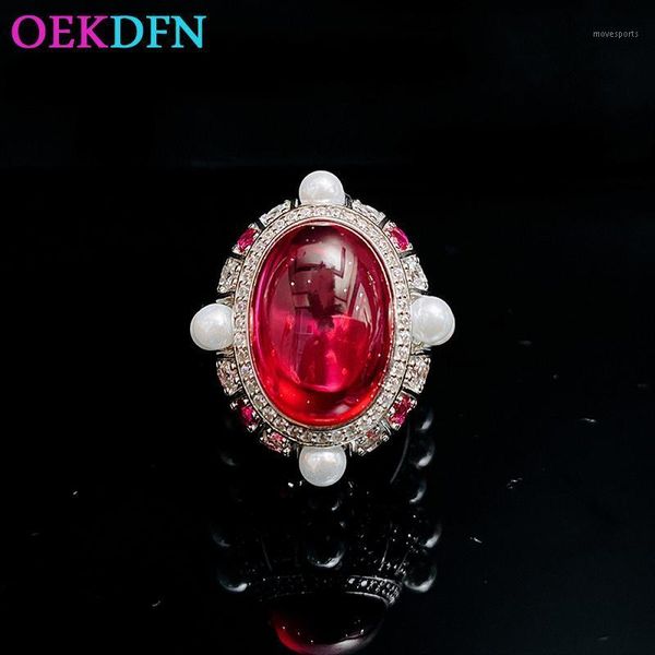 cluster rings oekdfn classic 925 sterling silver women ring luxury ruby diamond gemstone wedding engagement jewelry for bijoux1, Golden;silver
cluster rings oekdfn classic 925 sterling silver women ring luxury ruby diamond gemstone wedding engagement jewelry for bijoux1, Golden;silver