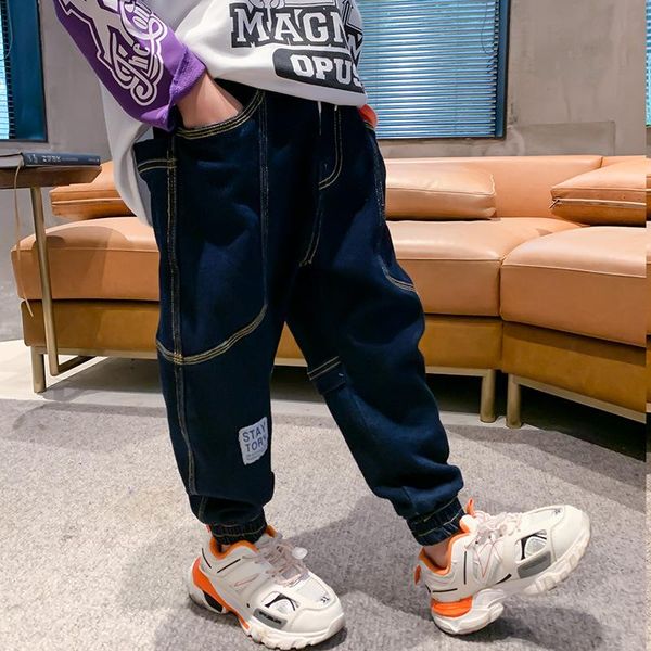 jeans 2021 thread jean spring autumn boy trousers pants capris kids children clothing denim cowboy long  teenage sport high qua, Blue
jeans 2021 thread jean spring autumn boy trousers pants capris kids children clothing denim cowboy long  teenage sport high qua, Blue