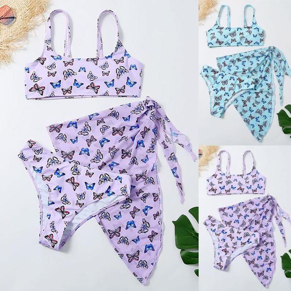 women's swimwear swimsuit 2021 butterfly printed bikini with skirt micro bikinis three piece sets mesh bathing, White;black
women's swimwear swimsuit 2021 butterfly printed bikini with skirt micro bikinis three piece sets mesh bathing, White;black
