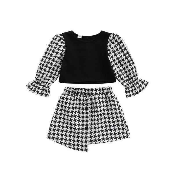 clothing sets 2pcs baby girls skirt set, houndstooth long sleeve blouse + cropped suit for toddlers, 6 months to 3 years, White
clothing sets 2pcs baby girls skirt set, houndstooth long sleeve blouse + cropped suit for toddlers, 6 months to 3 years, White