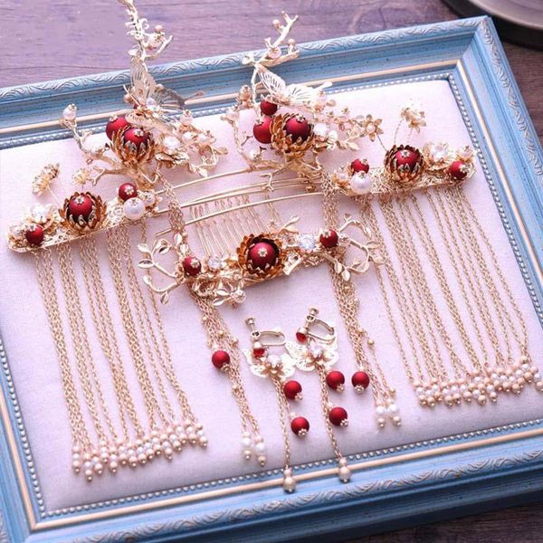 hair clips & barrettes classic bridal headwear chinese style phoenix crown traditional retro wedding accessories handmade bride tiara lb, Golden;silver
hair clips & barrettes classic bridal headwear chinese style phoenix crown traditional retro wedding accessories handmade bride tiara lb, Golden;silver