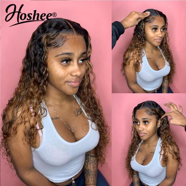 highlight honey blonde wig curly human hair ombre colored lace front wigs for women brazilian remy 180, Black;brown
highlight honey blonde wig curly human hair ombre colored lace front wigs for women brazilian remy 180, Black;brown