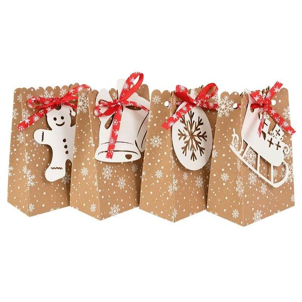 gift wrap 4pcs snowflakes printed kraft paper bags with tags ribbons christmas cookie candy package xmas year party supplies
gift wrap 4pcs snowflakes printed kraft paper bags with tags ribbons christmas cookie candy package xmas year party supplies