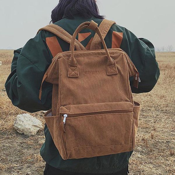 backpack 2021 corduroy backpacks women school bags for teenager girls mochila larger capacity casual travel female rucksack
backpack 2021 corduroy backpacks women school bags for teenager girls mochila larger capacity casual travel female rucksack