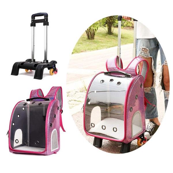 cat carriers,crates & houses pet dog trolley backpack portable outdoor detachable carrier bag travel wheeling suitcase for cats dogs case
cat carriers,crates & houses pet dog trolley backpack portable outdoor detachable carrier bag travel wheeling suitcase for cats dogs case