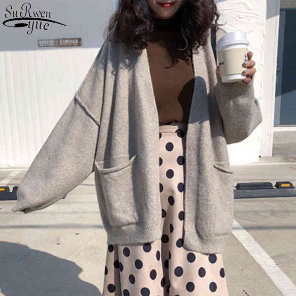 loose thicken v-neck cardigan autumn and winter sweater long sleeve women fashion knitted 11261 210427, White;black
loose thicken v-neck cardigan autumn and winter sweater long sleeve women fashion knitted 11261 210427, White;black