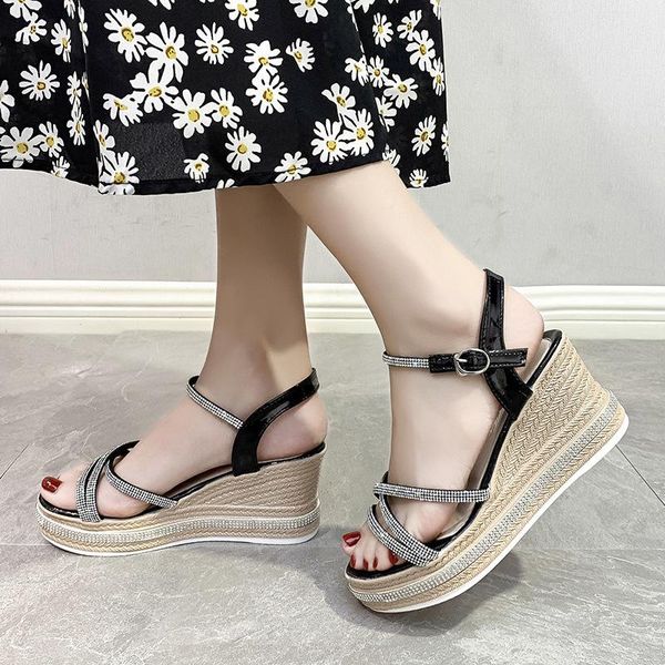 sandals summer high heels women wedges fashion buckle strap casual party street design ladies shoes and, Black
sandals summer high heels women wedges fashion buckle strap casual party street design ladies shoes and, Black