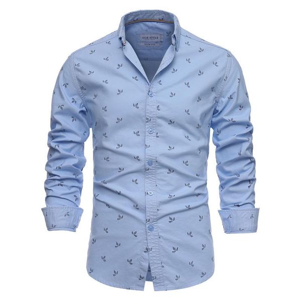 men's casual shirts 2021 printed 100% cotton shirt men slim fit lapel long sleeve spring oxford for, White;black
men's casual shirts 2021 printed 100% cotton shirt men slim fit lapel long sleeve spring oxford for, White;black