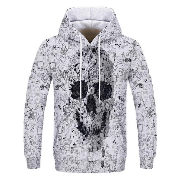 men's hoodies & sweatshirts 2021 autumn and winter 3d skull hoodie women's oversized sweatshirt with pockets long-sleeved warm pul, Black
men's hoodies & sweatshirts 2021 autumn and winter 3d skull hoodie women's oversized sweatshirt with pockets long-sleeved warm pul, Black