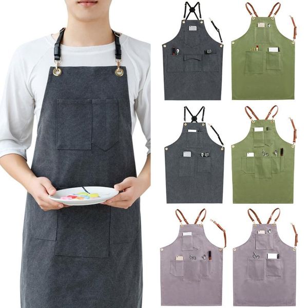 aprons casual canvas kitchen cooking for women men chef apron with pockets work dropship
aprons casual canvas kitchen cooking for women men chef apron with pockets work dropship