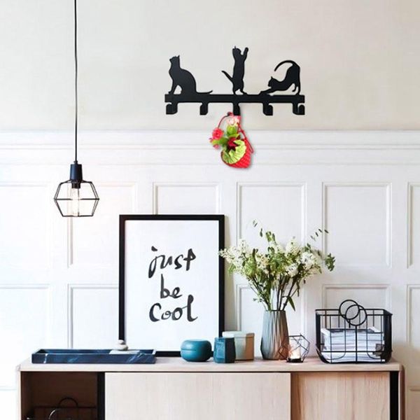 key holder for wall, black cat hooks decorative, door bedroom, hanger towel rack 2 ways installation & rails
key holder for wall, black cat hooks decorative, door bedroom, hanger towel rack 2 ways installation & rails