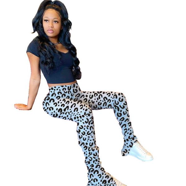 spring autumn ladies high waist leopard printed stacked pants for women split micro flared casual trouses mujer spodnie damskie 210414, Black;white
spring autumn ladies high waist leopard printed stacked pants for women split micro flared casual trouses mujer spodnie damskie 210414, Black;white