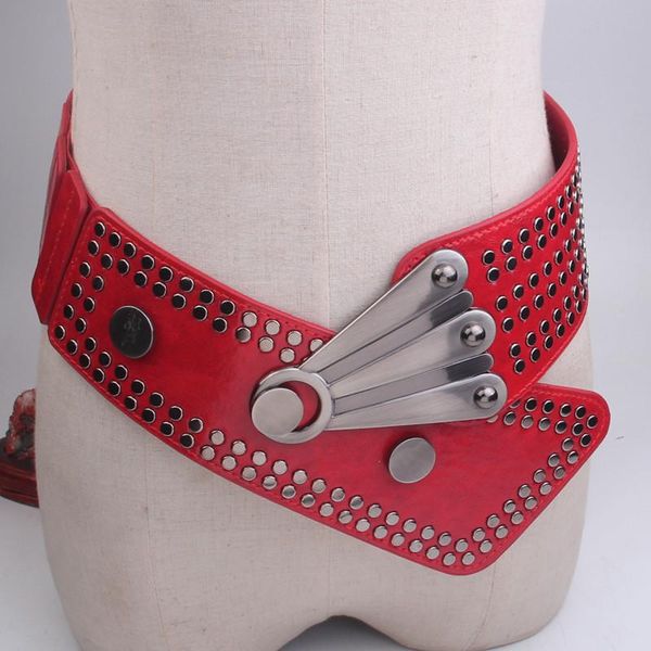 belts punk style rivets pu leather stretchy dress waistband european all-match studded decorative clothing accessory, Black;brown
belts punk style rivets pu leather stretchy dress waistband european all-match studded decorative clothing accessory, Black;brown