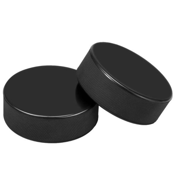 golf training aids outdoor camping hockey puck 7.5 * 2.5cm 2 pack ice rubber sports ball