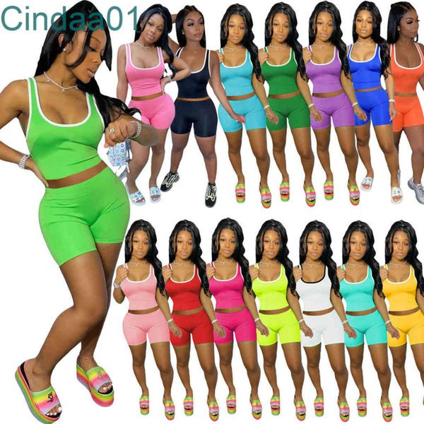 women tracksuits 2 piece set designer outfits slim solid color vest shorts suit sleeveless sportswear shirt short pants, Gray
women tracksuits 2 piece set designer outfits slim solid color vest shorts suit sleeveless sportswear shirt short pants, Gray