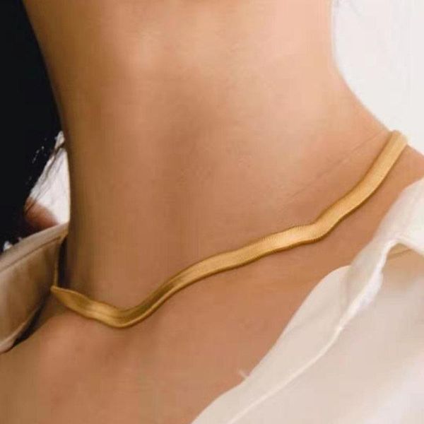 chains stainless steel snake necklace chocker collares de mujer chain neckless woman christmas gift necklaces girls, Silver
chains stainless steel snake necklace chocker collares de mujer chain neckless woman christmas gift necklaces girls, Silver