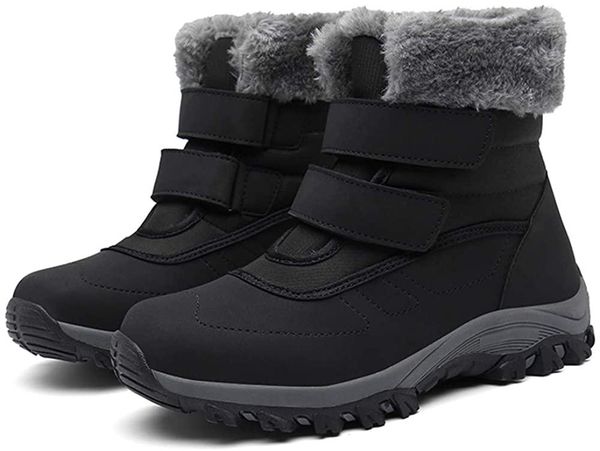 boots women's winter snow keep warm fur lining waterproof women hiking water proof anti slip shoes, Black
boots women's winter snow keep warm fur lining waterproof women hiking water proof anti slip shoes, Black
