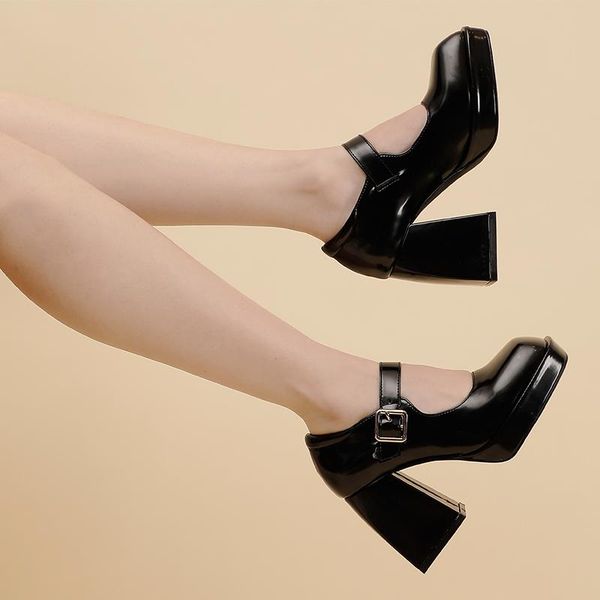 spring women's high heels 9cm retro mary janes shoes with platform square toe shallow pumps thick oulyyyogo dress, Black
spring women's high heels 9cm retro mary janes shoes with platform square toe shallow pumps thick oulyyyogo dress, Black