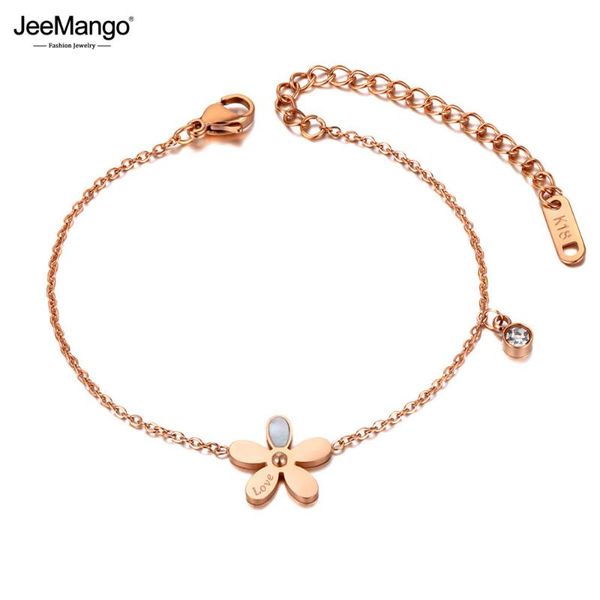 charm bracelets jeemango trendy stainless steel white shell flower for women girls bohemia chain & link bracelet jewelry jb20217, Golden;silver
charm bracelets jeemango trendy stainless steel white shell flower for women girls bohemia chain & link bracelet jewelry jb20217, Golden;silver