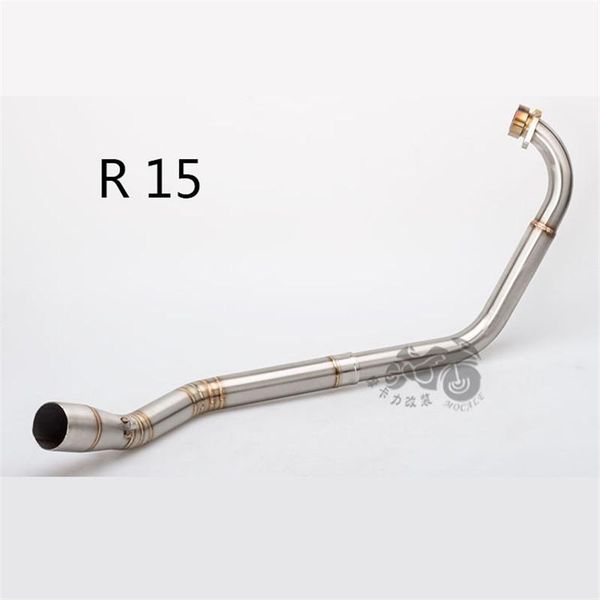 modified motorcycle exhaust pipe front section r15 elbow stainless steel middle rear
modified motorcycle exhaust pipe front section r15 elbow stainless steel middle rear