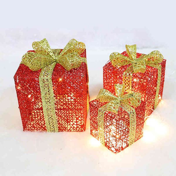 factory outlet party decoration luminous iron gift box large, medium and small three piece l sho
factory outlet party decoration luminous iron gift box large, medium and small three piece l sho