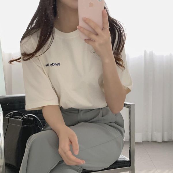 women's t-shirt letters bear summer korean t-shirts women o-neck short sleeve casual cotton shirts kawaii cartoon loose office streetwe, White
women's t-shirt letters bear summer korean t-shirts women o-neck short sleeve casual cotton shirts kawaii cartoon loose office streetwe, White