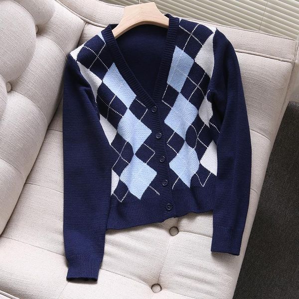 elegant v neck button women sweater autumn fashion plaid sweet girls short sleeve slim cardigans chic, White;black
elegant v neck button women sweater autumn fashion plaid sweet girls short sleeve slim cardigans chic, White;black