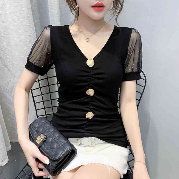 women's t-shirt summer european clothes t-shirt fashion drape women ropa mujer short sleeve chiffon diamonds cotton tees, White
women's t-shirt summer european clothes t-shirt fashion drape women ropa mujer short sleeve chiffon diamonds cotton tees, White