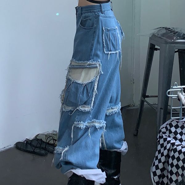 2021shengpalae 2021 new fashion spring vintage hit color high waist jeans woman long trousers cowboy female loose streetwear za3158, Blue
2021shengpalae 2021 new fashion spring vintage hit color high waist jeans woman long trousers cowboy female loose streetwear za3158, Blue
