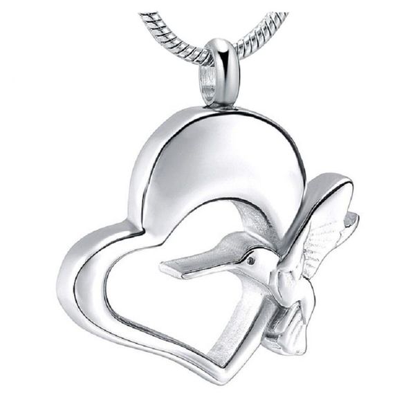 pendant necklaces pet or human memorial urn jewelry stainless steel heart hummingbird cremation for ashes holder keepsake, Silver
pendant necklaces pet or human memorial urn jewelry stainless steel heart hummingbird cremation for ashes holder keepsake, Silver