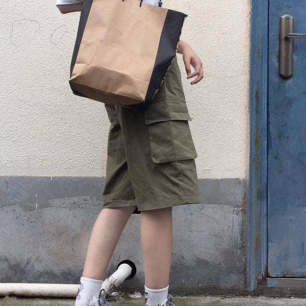 women's pants & capris harajuku cargo women high waist knee length big pocket trousers vintage summer ladies loose pantalon femme, Black;white
women's pants & capris harajuku cargo women high waist knee length big pocket trousers vintage summer ladies loose pantalon femme, Black;white