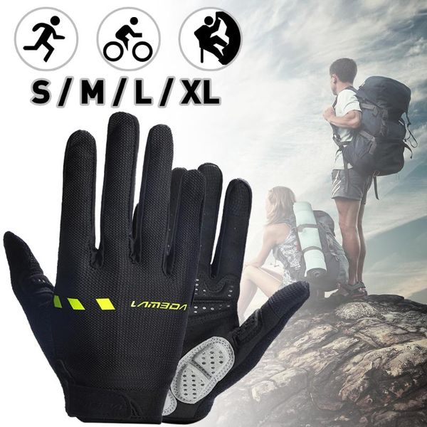 cycling gloves universal bike men and women non-slip full finger touch screen breathable quality profession, Black
cycling gloves universal bike men and women non-slip full finger touch screen breathable quality profession, Black