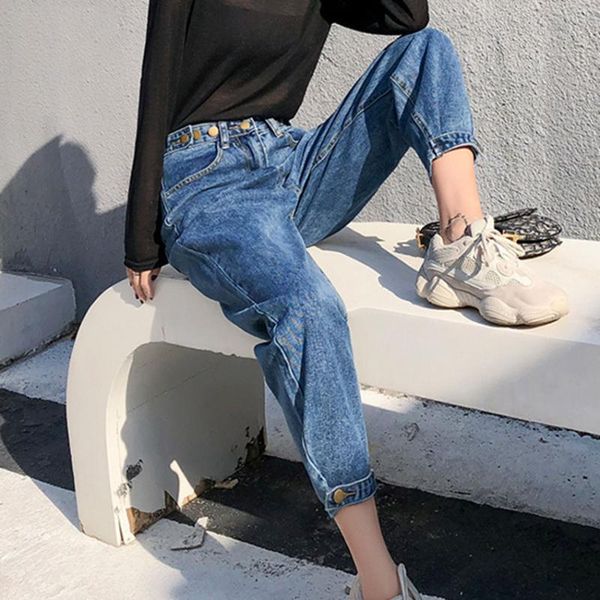women's jeans s-xl 2021 spring korean chic style women denim pants casual blue high waist for straight boyfriend plus
women's jeans s-xl 2021 spring korean chic style women denim pants casual blue high waist for straight boyfriend plus
