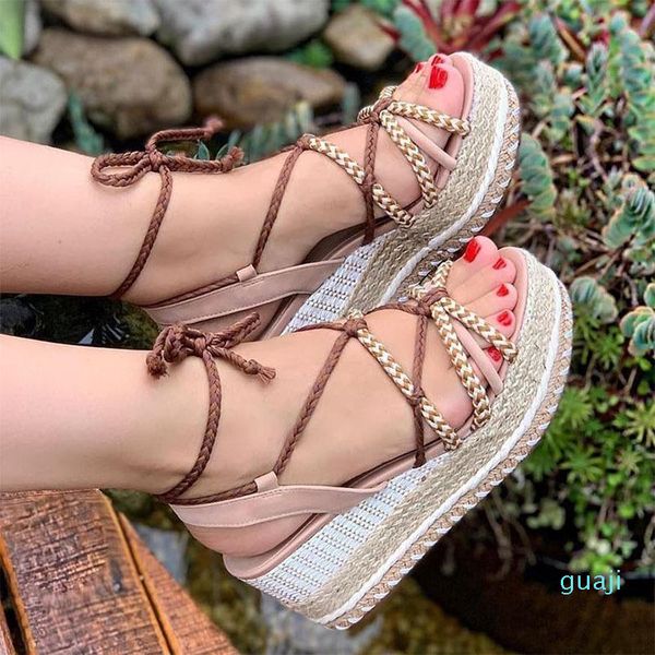 sandals women wedges summer lace up high heels open toe ladies shoes ankle strap platform beach espadrille, Black
sandals women wedges summer lace up high heels open toe ladies shoes ankle strap platform beach espadrille, Black